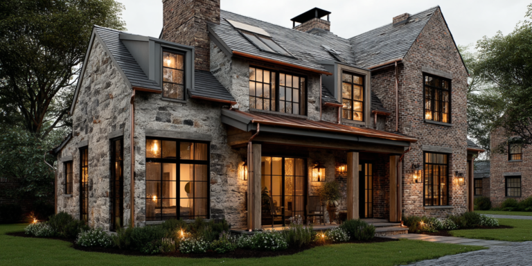 Waterproofing and Drainage solution, house with copper gutters